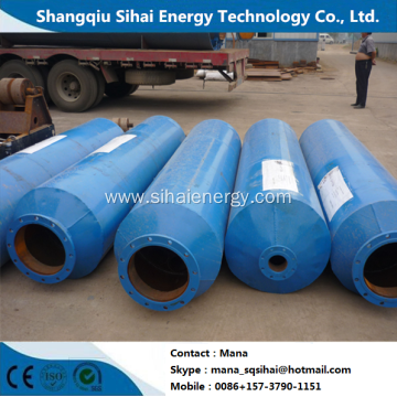 Waste tire recycling to fuel oil pyrolysis plant